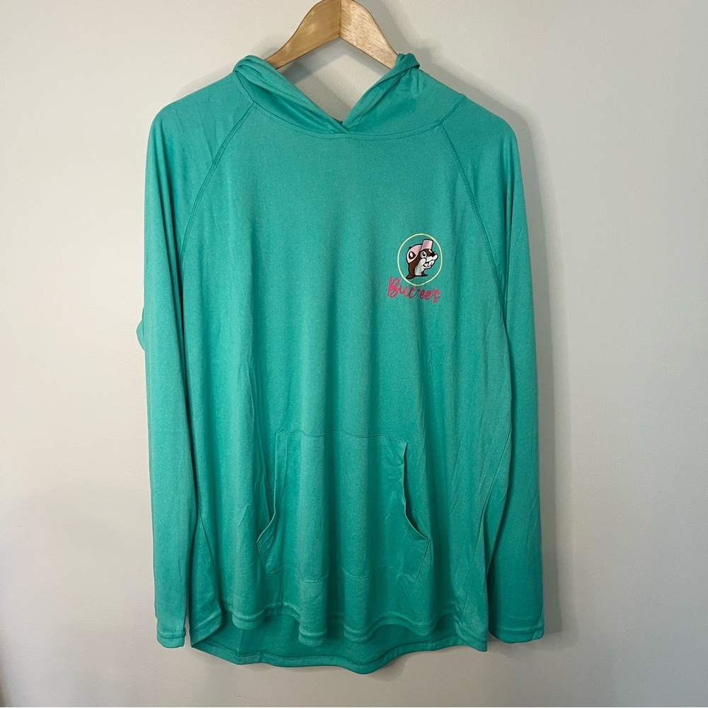 Buc-ee's Performance Women’s Teal Hoodie 2X